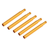 Maxbell Maxbell 5 Pieces Presta Valve Extender for Fixed Gear Bike/Road Bike Gold 60mm