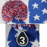 Maxbell Maxbell 3 Pieces Golf Pom Pom Headcover Wood Driver Club Head Cover Set Star