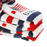 Maxbell Maxbell 3 Pieces Golf Pom Pom Headcover Wood Driver Club Head Cover Set America Flag