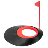 Maxbell Maxbell Golf Putting Hole with Flag Putting Practice Cup Training Aids Red  2