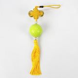 Maxbell Chinese Knot with Golf Ball Home Car Hanging Ornament Gift Light Yellow