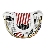 Maxbell Maxbell PU Golf Mallet Head Cover Center Putter Sleeve the Old Glory Semicircle M