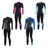 Maxbell Maxbell Women Full Body Wetsuit UPF 50+ Scuba Diving Surf Rash Guard Black  XS