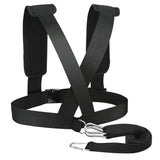 Maxbell Black Sled Harness Resistance Training Tire, Pull Strap Speed Exerciser Belt