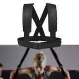 Maxbell Black Sled Harness Resistance Training Tire, Pull Strap Speed Exerciser Belt