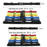 Adjustable Backpack Chest Belt Nylon Waist Strap Chest Strap Navy Blue