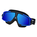Mens Womens Swimming Goggles Anti Fog Shatterproof UV Protection Blue
