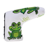 Maxbell Golf Putter Cover with Frog & Clover Pattern Blade Center Putter PU Drivers Head Protector Golf for Golf Lovers - Aladdin Shoppers