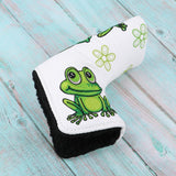 Maxbell Golf Putter Cover with Frog & Clover Pattern Blade Center Putter PU Drivers Head Protector Golf for Golf Lovers - Aladdin Shoppers