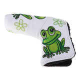 Maxbell Golf Putter Cover with Frog & Clover Pattern Blade Center Putter PU Drivers Head Protector Golf for Golf Lovers - Aladdin Shoppers