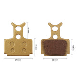 Maxbell Bike Disc Brake Pads Metal Bicycle Brake Pads for MTB Bike Road Bike Fixed Gear Bike - Aladdin Shoppers