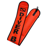 Maxbell 2Piece 4Ft Scuba Diving Surface Marker Buoy SMB Underwater Buoy Float Orange