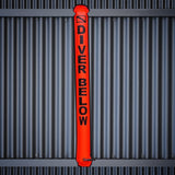 Maxbell 3 Pcs 4Ft Scuba Diving Surface Marker Buoy SMB Underwater Buoy Float Orange