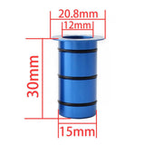 Maxbell 2 Pair Bike Hub Front Tube Shaft Conversion Seat Adapter 15mm to 12mm