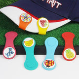 Maxbell 3 Pack Magnetic Golf Hat Clip Golf Ball Marker with Detachable Pattern Plate