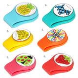 Maxbell 3 Pack Magnetic Golf Hat Clip Golf Ball Marker with Detachable Pattern Plate