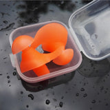 Maxbell Maxbell Swimming Ear Plug Silicone Ears Plugs Hearing Protector with Case Orange