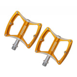 Maxbell Maxbell Aluminium CNC Bike Platform Pedals Road Cycling Bicycle Pedals for MTB BMX Golden