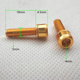 Maxbell 18 Pieces Road Bike Bicycle Disc Brake / Handlebar Stem Screw M5x18