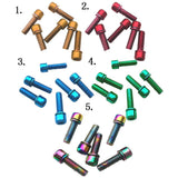 Maxbell 30 Pieces Road Bike Bicycle Disc Brake / Handlebar Stem Screw M5x18