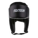 Maxbell Boxing Protective Gear Set Shin Leg Chest Guard Helmet Groin Protector Black