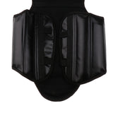 Maxbell Boxing Protective Gear Set Shin Leg Chest Guard Helmet Groin Protector Black