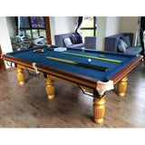 8ft Wool Blend  Billiard Pool Table Cloth Snooker Felt Cushion Green Blue