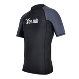 Maxbell Men Surfing Rash Guard Short Sleeve Top Quick Drying T-Shirt Swimwear M