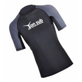 Maxbell Men Surfing Rash Guard Short Sleeve Top Quick Drying T-Shirt Swimwear XXXL