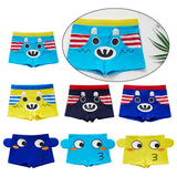 Maxbell Kids Swimsuit Shorts Swimwear Youth Swimming Bath Pants Navy Bear XL