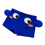 Maxbell Kids Swimsuit Shorts Swimwear Youth Swimming Bath Pants Blue Fish M