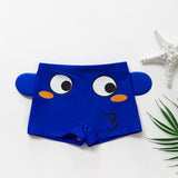 Maxbell Kids Swimsuit Shorts Swimwear Youth Swimming Bath Pants Blue Fish L