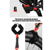 Maxbell Maxbell Bicycle Cleaning Brush Bike Chain Tyre Wheel Wash Cleaner Tool Set Black