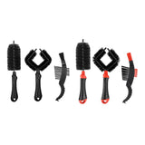 Maxbell Maxbell Bicycle Cleaning Brush Bike Chain Tyre Wheel Wash Cleaner Tool Set Black