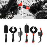 Maxbell Maxbell Bicycle Cleaning Brush Bike Chain Tyre Wheel Wash Cleaner Tool Set Black