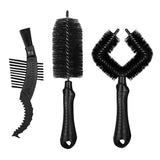 Maxbell Maxbell Bicycle Cleaning Brush Bike Chain Tyre Wheel Wash Cleaner Tool Set Black