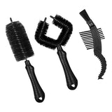 Maxbell Maxbell Bicycle Cleaning Brush Bike Chain Tyre Wheel Wash Cleaner Tool Set Black