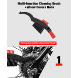 Maxbell Maxbell Bicycle Cleaning Brush Bike Chain Tyre Wheel Wash Cleaner Tool Set Black