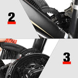 Maxbell Maxbell Bicycle Cleaning Brush Bike Chain Tyre Wheel Wash Cleaner Tool Set Red+Black