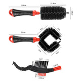 Maxbell Maxbell Bicycle Cleaning Brush Bike Chain Tyre Wheel Wash Cleaner Tool Set Red+Black