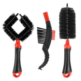 Maxbell Maxbell Bicycle Cleaning Brush Bike Chain Tyre Wheel Wash Cleaner Tool Set Red+Black