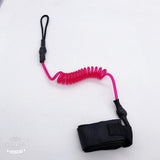 Maxbell Maxbell Paddle Safety Rod Elastic Leash Boats Raft Stretch Rope Rose Red