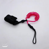 Maxbell Maxbell Paddle Safety Rod Elastic Leash Boats Raft Stretch Rope Rose Red