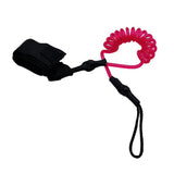 Maxbell Maxbell Paddle Safety Rod Elastic Leash Boats Raft Stretch Rope Rose Red
