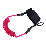 Maxbell Maxbell Paddle Safety Rod Elastic Leash Boats Raft Stretch Rope Rose Red