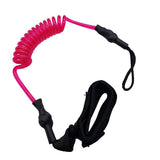 Maxbell Maxbell Paddle Safety Rod Elastic Leash Boats Raft Stretch Rope Rose Red