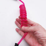 Maxbell Maxbell Paddle Safety Rod Elastic Leash Boats Raft Stretch Rope Rose Red