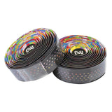 Maxbell Maxbell 1 Pair Bicycle Handlebar Tape PU Leather Breathable Handle Bar Wrap Rainbow