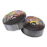 Maxbell Maxbell 1 Pair Bicycle Handlebar Tape PU Leather Breathable Handle Bar Wrap Rainbow