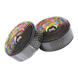 Maxbell Maxbell 1 Pair Bicycle Handlebar Tape PU Leather Breathable Handle Bar Wrap Rainbow